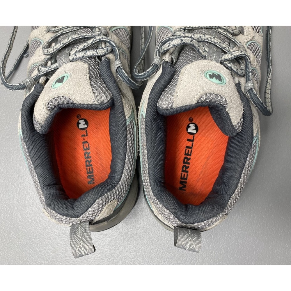 MERRELL Women Hilltop Ventilator Lace-Up Hiking Shoes US 8 Ice/Eggshell/Grey - Picture 4 of 14